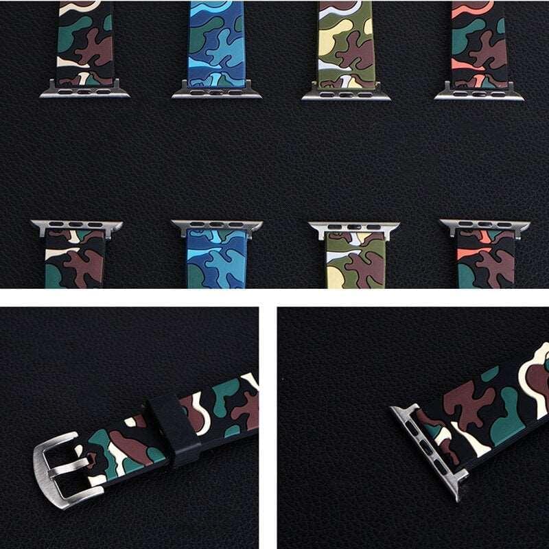 Camouflage Silicone  strap for Apple Watch - Premium Apple Watch Accessories from Dressmycell.com - Just $22.00! Shop now at Dressmycell.com Camouflage Silicone  strap for Apple Watch - Premium Apple Watch Accessories from Dressmycell.com - Just $22.00! Shop now at Dressmycell.com